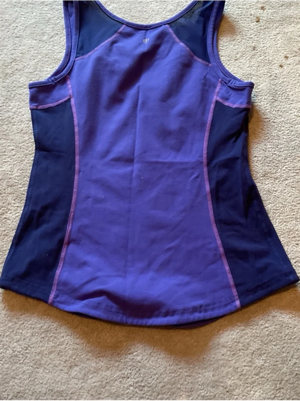 lululemon athletica Purple and Black Performance Tank